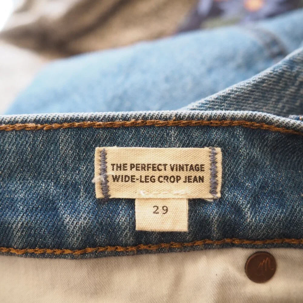 Madewell The Perfect Vintage Wide-Leg Jean sz 29 - Picture 8 of 8
